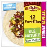 Old El Paso OLD EL PASO Tortillas au blé nature - Extra moelleuses - 12 tortillas - 489g