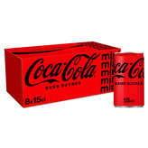 Coca Cola COCA-COLA Zéro - Mini - Soda cola - Sans sucres - x8 Canettes - 8x15cl