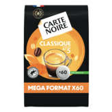 Carte Noire CARTE NOIRE Classique - 60 Dosettes Souples - Intensité 5 - Format Extra - Café - Dosettes Souples