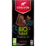 Côte d'Or COTE D'OR Tablette de chocolat - Noir - Fève rares - Pointe de sel - Biologique - 90g