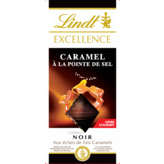 Excellence LINDT Excellence - Tablette de chocolat - Noir - Caramel à la pointe de sel - 100 g