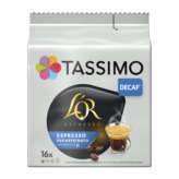 Tassimo TASSIMO L'Or - Espresso - Decaffeinato - 16 Dosettes Rigides - Café - Dosettes Rigides