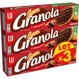 LU LU Granola - Biscuit chocolat noir - 3x195g