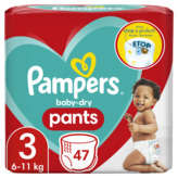Pampers PAMPERS Baby Dry Pants - Couches bébé - Taille 3 - 6 à 11kg