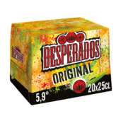 Desperados DESPERADOS Bière arômatisée - Tequila  - Alc.  5,9% vol. - 20x25cl