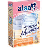 Alsa ALSA Préparation mon yaourt maison - Onctueux - Ferments lactiques - 8g