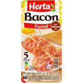 Herta HERTA Bacon - Fumé - Grandes  tranches - 5 tranches - 100g