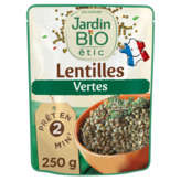 Jardin Bio JARDIN BIO ETIC Plat cuisiné - Saveurs du terroir - Lentilles vertes - Doypack - Biologique - 250g
