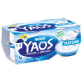 Nestlé NESTLE YAOS - Yaourt à la Grecque nature - 4 pots - 4x150g
