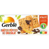 Gerblé GERBLE Biscuits Pépites de Chocolat - x6 Sachets - Gouter enfant - 250g