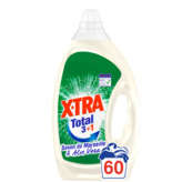 X•TRA XTRA Lessive liquide - Aloe Vera & Marseille - Blanc lumineux - Couleurs éclatantes - 60 lavages - 3l