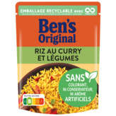 Ben's Original BEN'S ORIGINAL Riz Express Cuisiné Au Curry Et Légumes - 250g