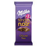 Milka MILKA Tablette chocolat Tendre noir - 2x85g