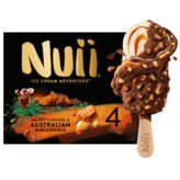 Nuii NUII Ice cream adventure - Bâtonnets glacés - Caramel salé et Macadamia - x4 - 272g