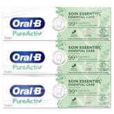 Oral B ORAL-B Dentifrice - Pure activ - Parfum menthe naturelle - 3x75ml
