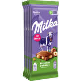 Milka MILKA Tablette de chocolat - Noisettes entières - 5x100g