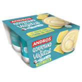 Andros ANDROS Gourmand et Végétal - Yaourt brassé - Citron de Sicile - Au lait de coco - 4 pots - 4x100g