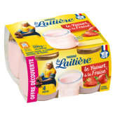 Nestlé NESTLE La laitière - Yaourt à la fraise - 4x125g