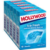 Hollywood HOLLYWOOD Chewing-gum Ice Fresh à la menthe fraîche sans sucres - 70g
