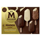 Magnum MAGNUM Mania - Bâtonnets glacés - classic - amande - blanc - double caramel  - x8 - 626g