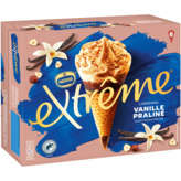 Nestlé EXTREME L'original - Cônes glacés - Vanille praliné - x6 - 432g