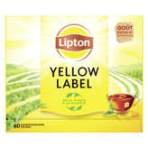 Lipton LIPTON Yellow label - Finest tea blend - Thé noir - 60 sachets - 120g