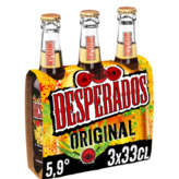 Desperados DESPERADOS Original - Bière arômatisée Tequila - Alcool 5,9% vol - 3x33cl