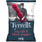 Tyrrell's TYRRELLS Chips de pomme de terre sel et poivre 150g - 150 g