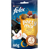 Felix FELIX Party Mix - Friandises pour chat - Saveur original poulet foie et dinde - 60g