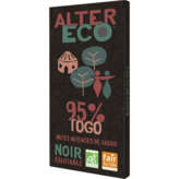 Alter Eco ALTER ECO Tablette de chocolat - Noir - 95% de cacao - Togo - Equitable - Biologique - 90g