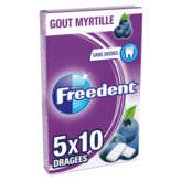 Freedent FREEDENT Chewing gum - Dragées - goût myrtille - 5x10