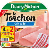 Fleury Michon FLEURY MICHON Le Torchon - Jambon - Cuit à l'étouffée - 180g