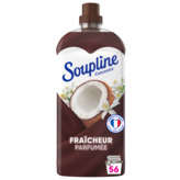 Soupline SOUPLINE Adoucissant - Fraîcheur parfumée coco - 56 lavages - 1,2l