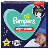 Pampers PAMPERS Night Pants - Couches culottes - Taille 4 - 9kg à 15kg