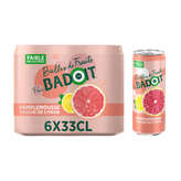 Badoit BADOIT Bulles de Fruits Pamplemousse - Touche de Citron - 6 canettes - 6x33cl
