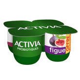 Danone ACTIVIA Bifidus - Yaourt aux fruits - Figue - 4 pots - 4x125g