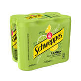 Schweppes SCHWEPPES Saveur Lemon - Boisson gazeuse - Citron - 6x33cl